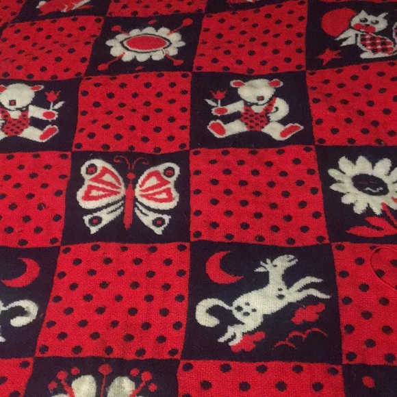 Knitted baby blanket true vintage - Picture 2 of 10